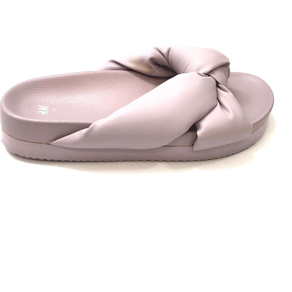 H&M purple Plum Knotted Sandals Elegant Summer Footwear Casual 38 ($) 5118